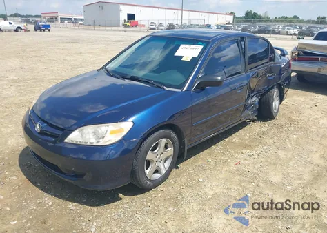 2005 Honda Civic Lx z USA, uszkodzony, nr VIN 2HGES16595H581365